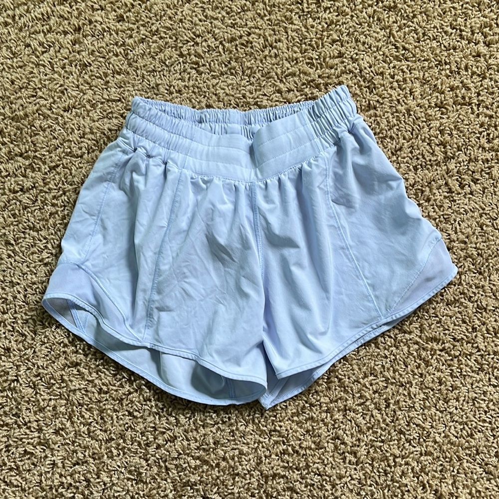 Blue Lululemon Hotty Hot shorts shorts
